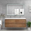 Ensemble de meuble-lavabo double mural 59,5 "Azden-690725650