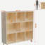 Armoire de rangement à 8 compartiments, organisateur en bois à tablettes fixes pour livres / jouets / décoration intérieure, armoire à compartiments multiples, bibliothèque en bois moderne