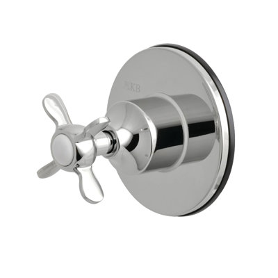 Kingston Brass Single-Handle Wall Mount Three-Way Diverter Valve with Trim Kit