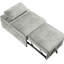 Transitionnel 1pc convertible en velours cendré avec coussin de couleur, siège et coussin inclus-72457390-72457391