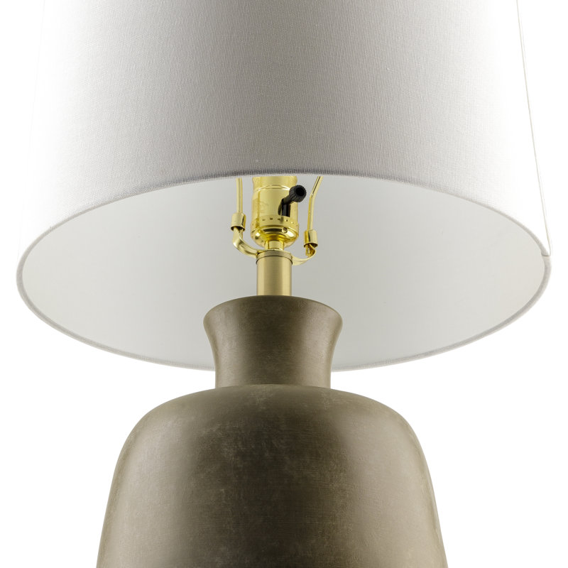 Lampe de table en résine Lobue, Beige