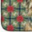 Tapis de séchage Cairn Terrier Christmas PoinsettIas
