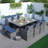 Daoudiate 6 - Person Wicker Patio Dining Set with Rectangular Table , Cushions Included-569700177-569700176