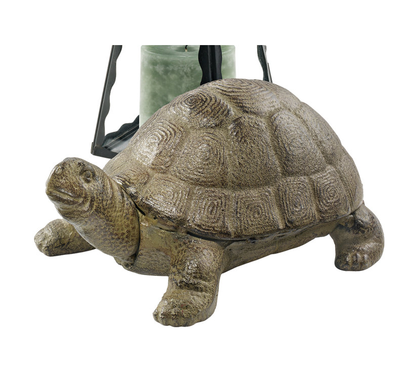 Aesop's Turtle Cast Iron Statue