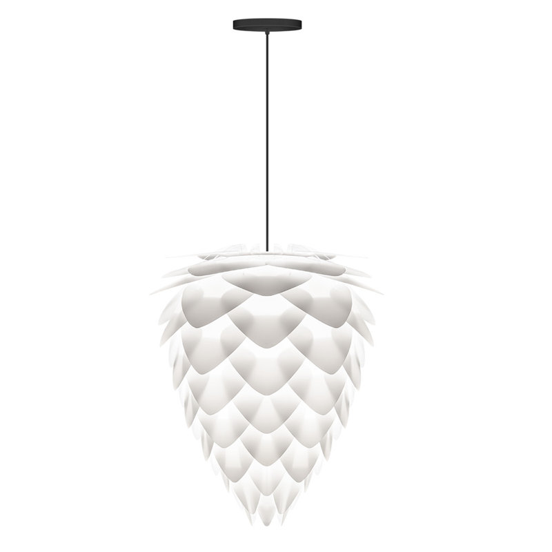 Black Geometric Plastic Mini Pendant Light Fixture