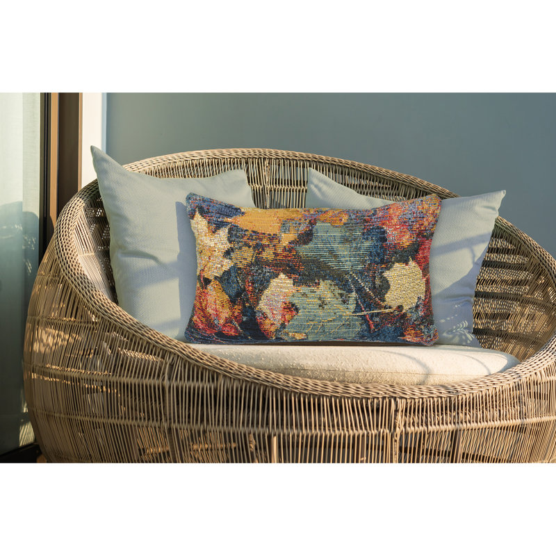 Marina Fall in Love Multicolor Rectangular Indoor/Outdoor Pillow