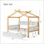 Lit maison en bois blanc
