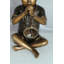 Statue garçon avec fontaine en bronze - Taille: L 7 po x l 11 po x H 14 po.