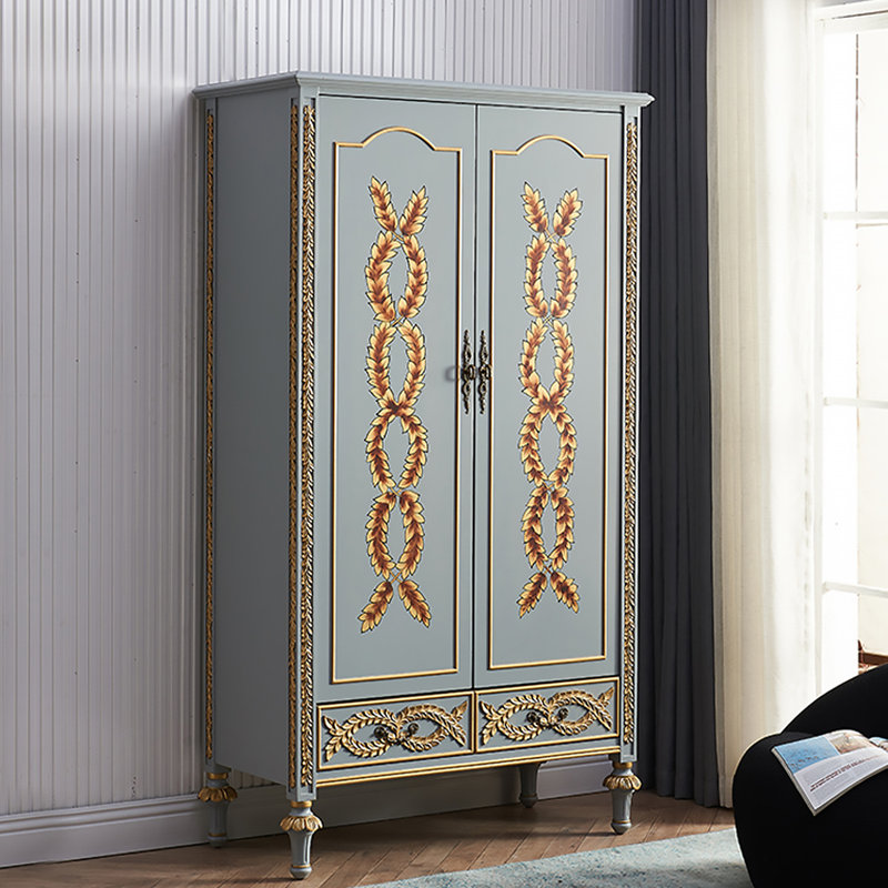 Armoire à deux portes avec tiroirs American-Style Country