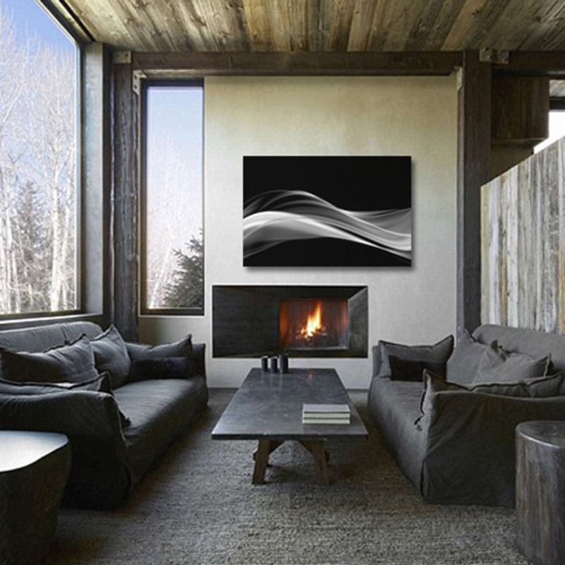 Fog Print, 36" H x 86" W x 2.5" D, Acrylic Photo Paper