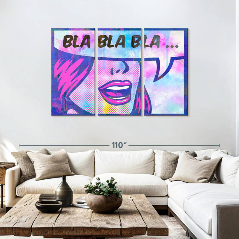 Tergel Bla Bla Bla, 48" H x 74" W