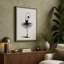 Ballet Dancer Geometric - Wrapped Canvas-674458050-674458059