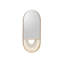 LOS ANGELES Metal Oval Mirror