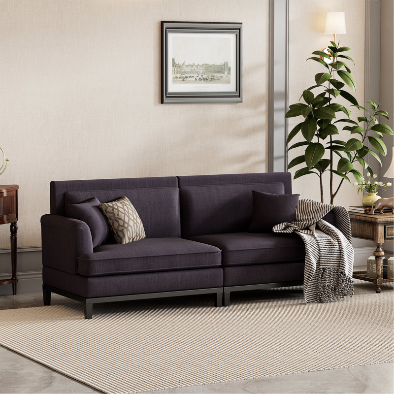 Canapé Bushgrove 81,82 po, Mélange de polyester gris