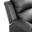 Causeuse noire en cuir Vegan-1741897992