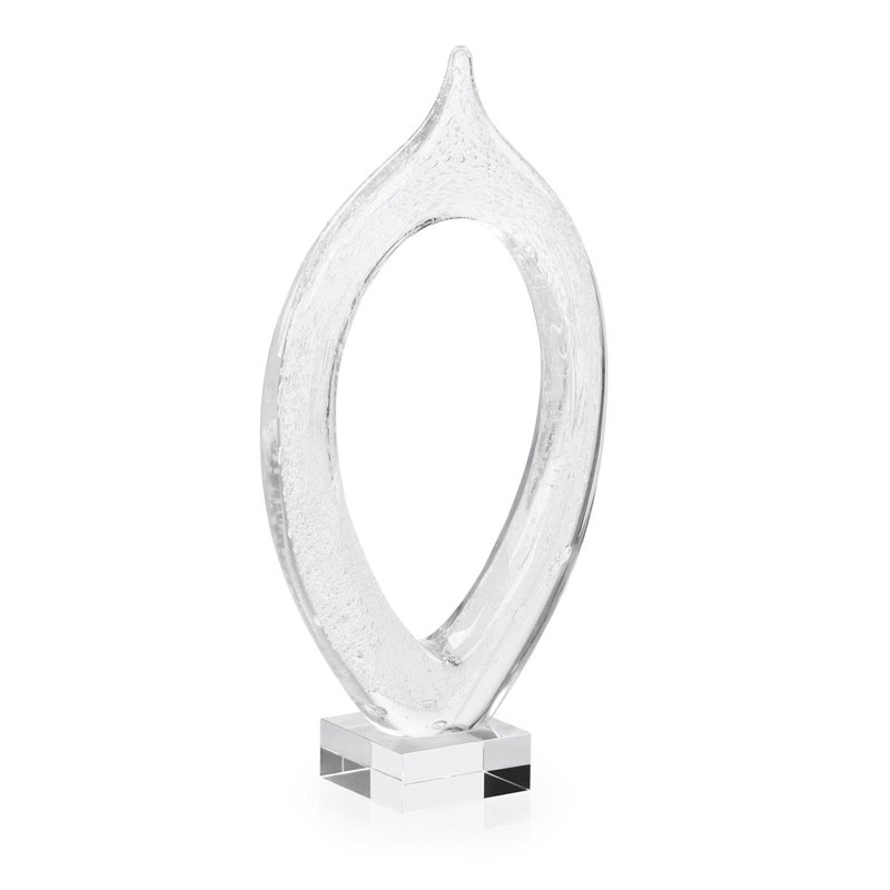 Sculpture en boucle, grand transparent