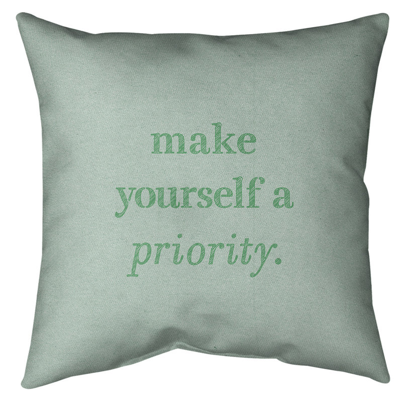 Coussin de sol « self », H 28 po x l 28 po, Vert