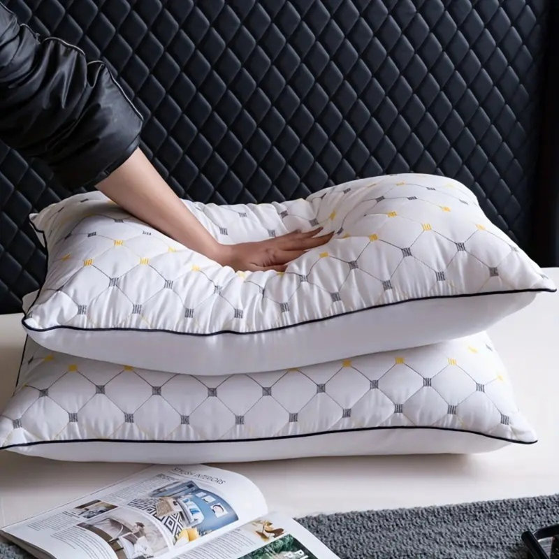 2 pièces d'oreillers de style hôtel et écologiques pour la chambre à coucher et le salon