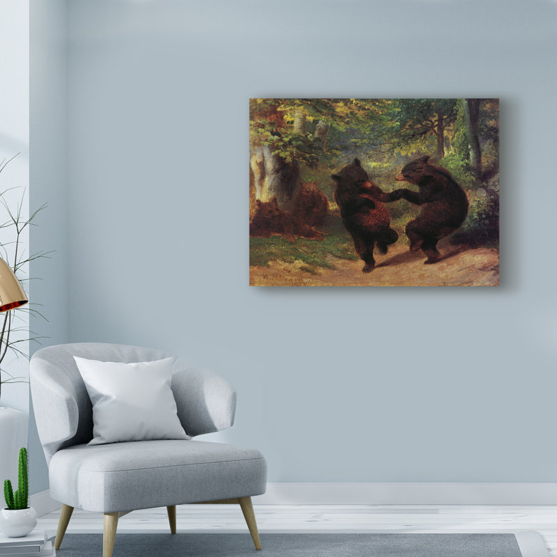 " Dancing Bears " by Masters Collection, 14" H x 19" W x 2" D
