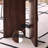 Vintage solid wood rectangular dining table-109603115