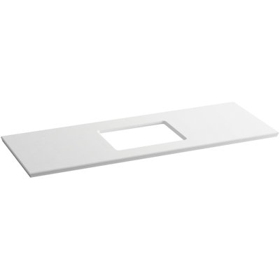 Dessus de meuble-lavabo pour salle de bain simple 61" uni/expression