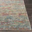 Tapis bleu clair délavé Aman Southwestern-990526807