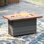 Rattan Firepit Table