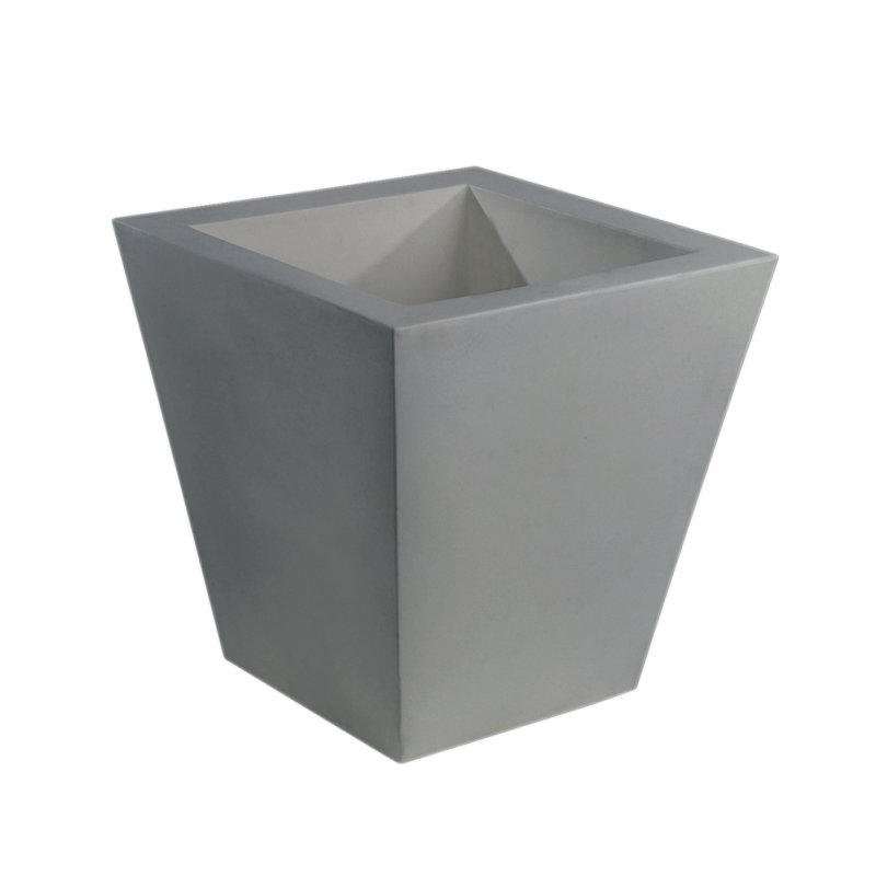 Cono Resin Pot Planter, Steel, 19.75" H x 19.75" W x 19.75" D