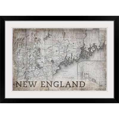 «New England Map» par Bellinda, impression