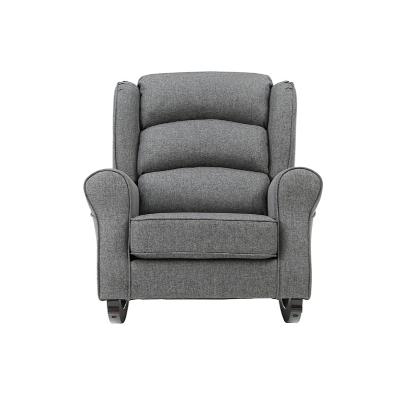 Chaise berçante Fabien, Gris clair