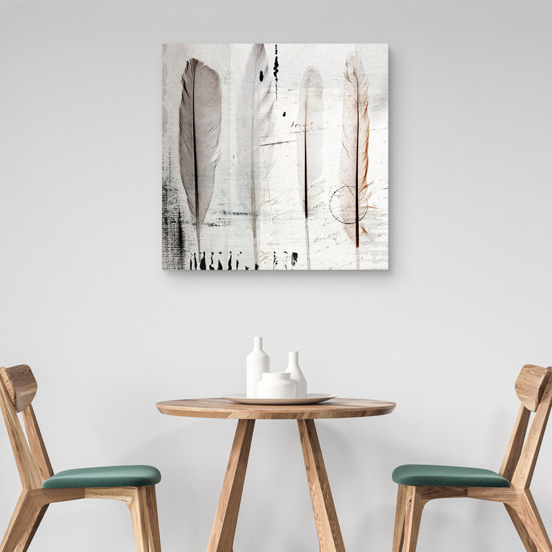 «Four Feathers I», impression sur toile tendue