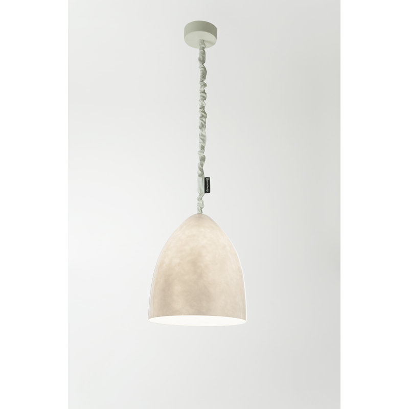 1 - Light Bell Pendant, Grey, Light Brown