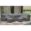 Lashika 8 - Person Patio Dining Set with Rectangular Table , Cushions Included