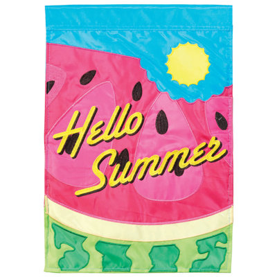Double Sided 18 in. H x 13 in. W Polyester Garden flag
