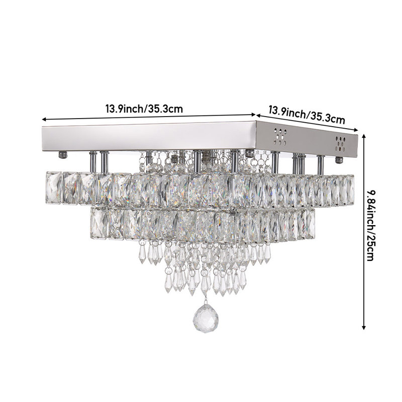 Crystal LED Flush Mount