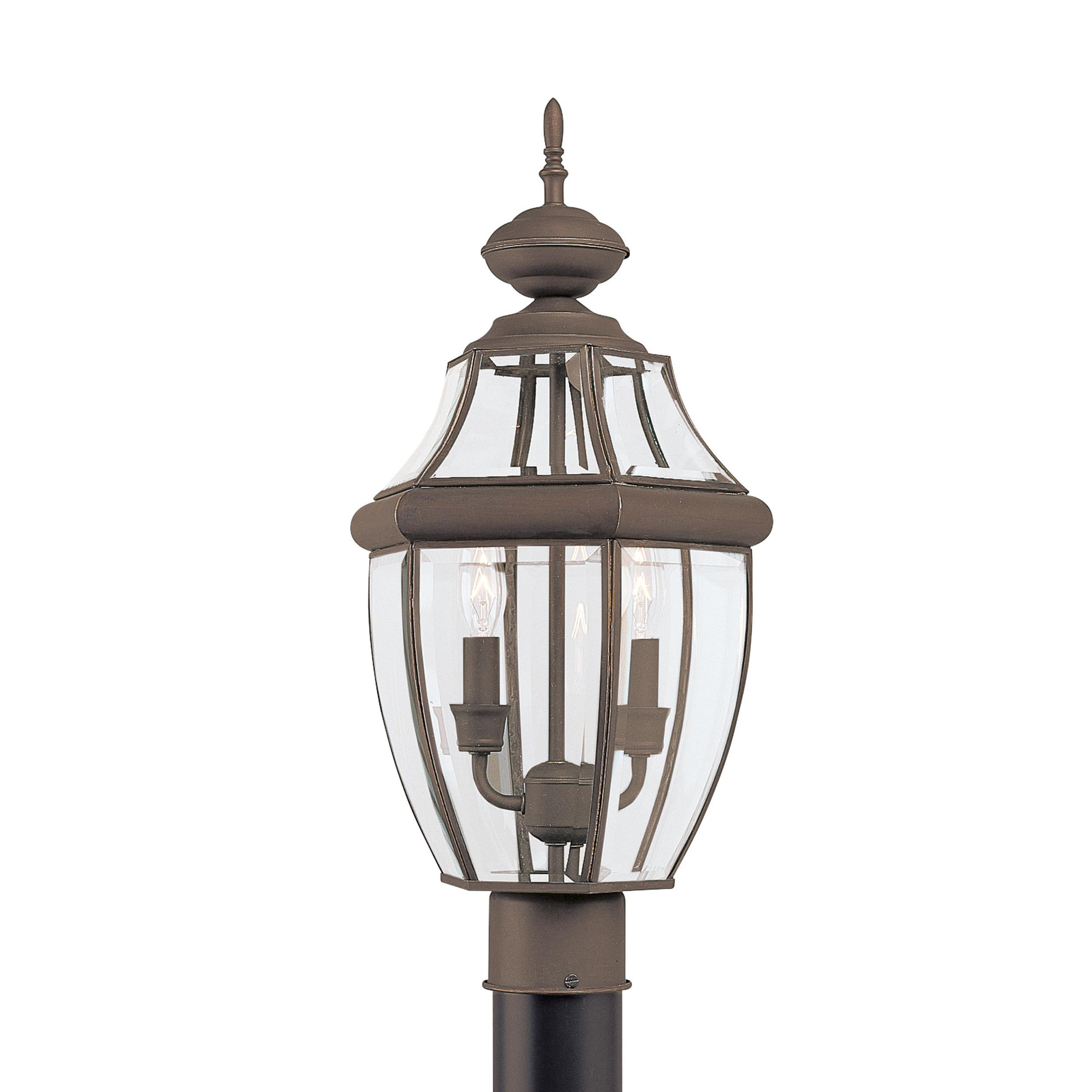 Eirini Beveled Metal Outdoor Lantern Head, No, Antique Bronze