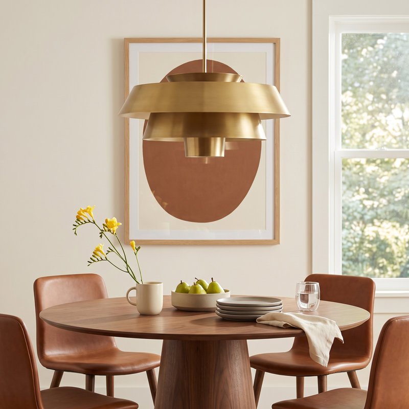 Kapa 1 - Light Unique/Statement Pendant, Burnished Brass