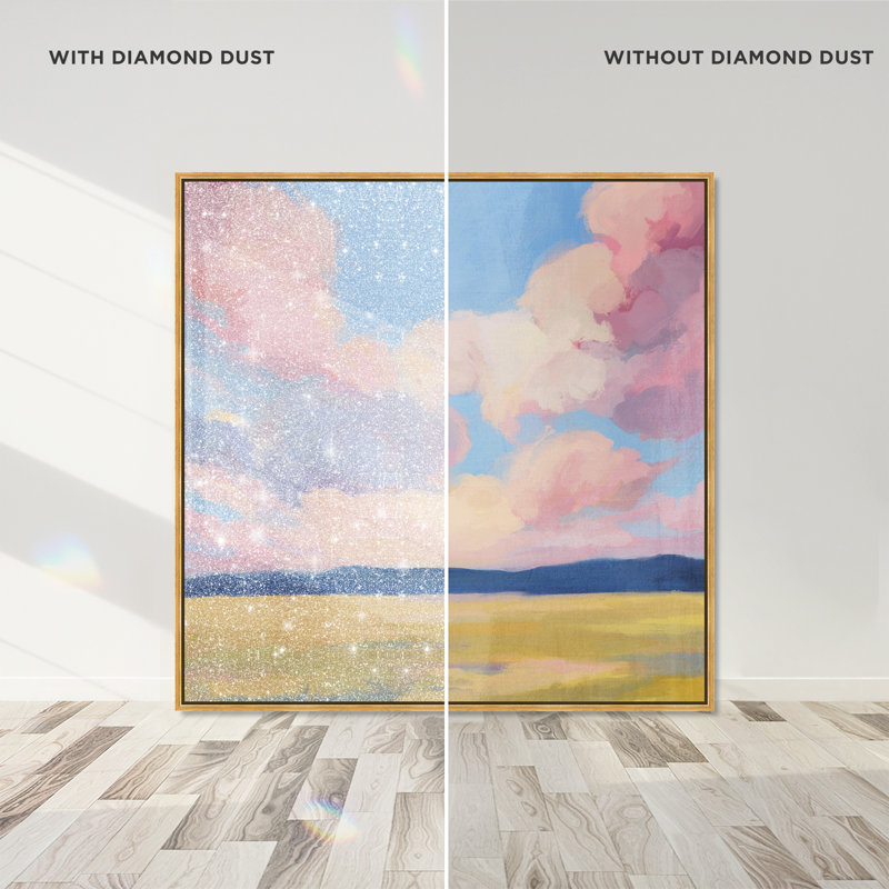 Blushing Sky Print by Oliver Gal, 17" H x 17" W, Gold Floater Frame
