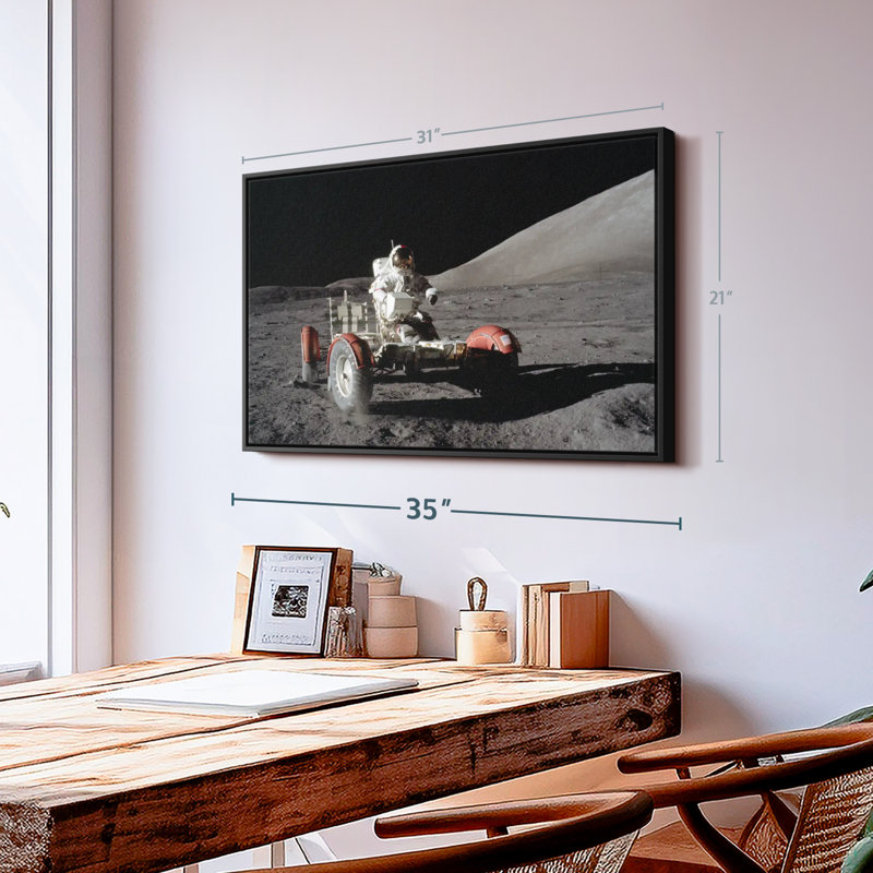 Apollo 17 Lunar Landing Canvas Print, 21" H x 31" W