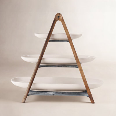 Artesano Porcelain Tiered Stand