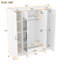 Armoire à miroir 4 portes avec tablettes-662008824