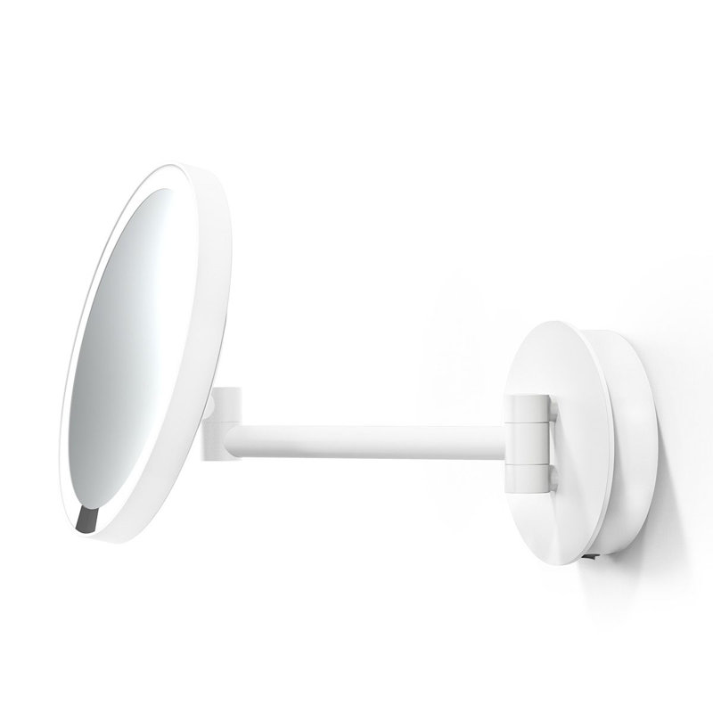 Miroir de maquillage / rasage Spiegel, Blanc mat