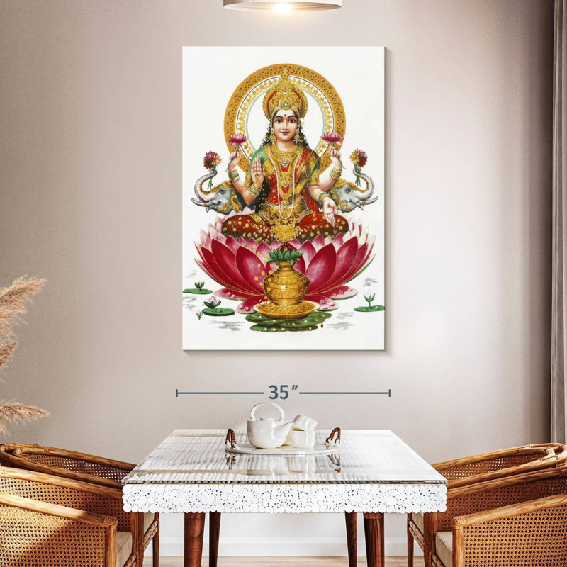 Adella Goddess Lakshmi, 51" H x 34" W