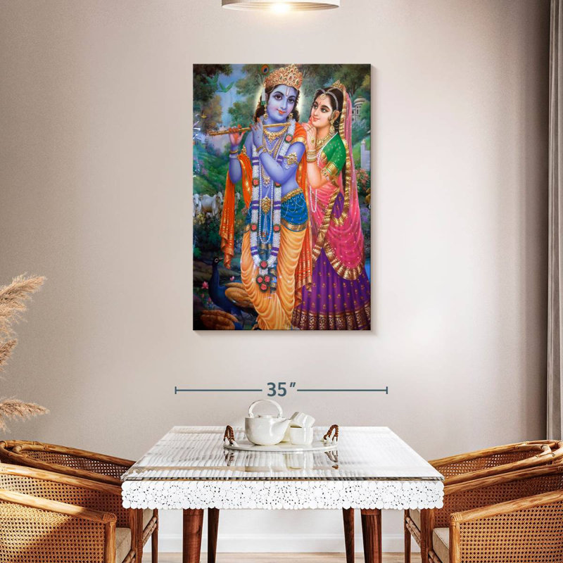 Adella Krishna And Radha, 45" H x 30" W