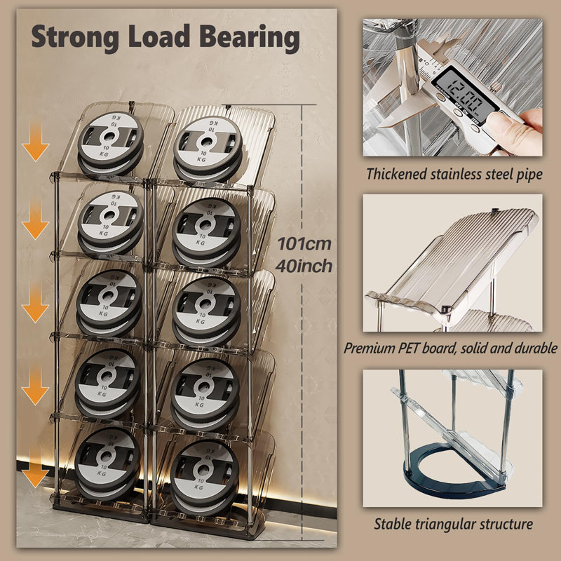 6 Pair Stackable Shoe Rack