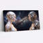 «White and Silver Futuristic Robots in Starry Galaxy», art mural sur toile-1458892068