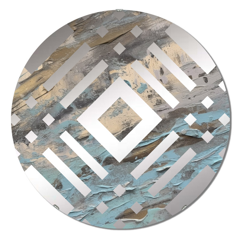 Ithel - Diamond Decorative Mirror, 23,6 po x 23,6 po