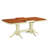 9 Piece Dining Room Table Set Includes a Rectangle Kitchen Table with Butterfly Leaf and 8 Dining Chairs, Buttermilk & Cherry-1326458603