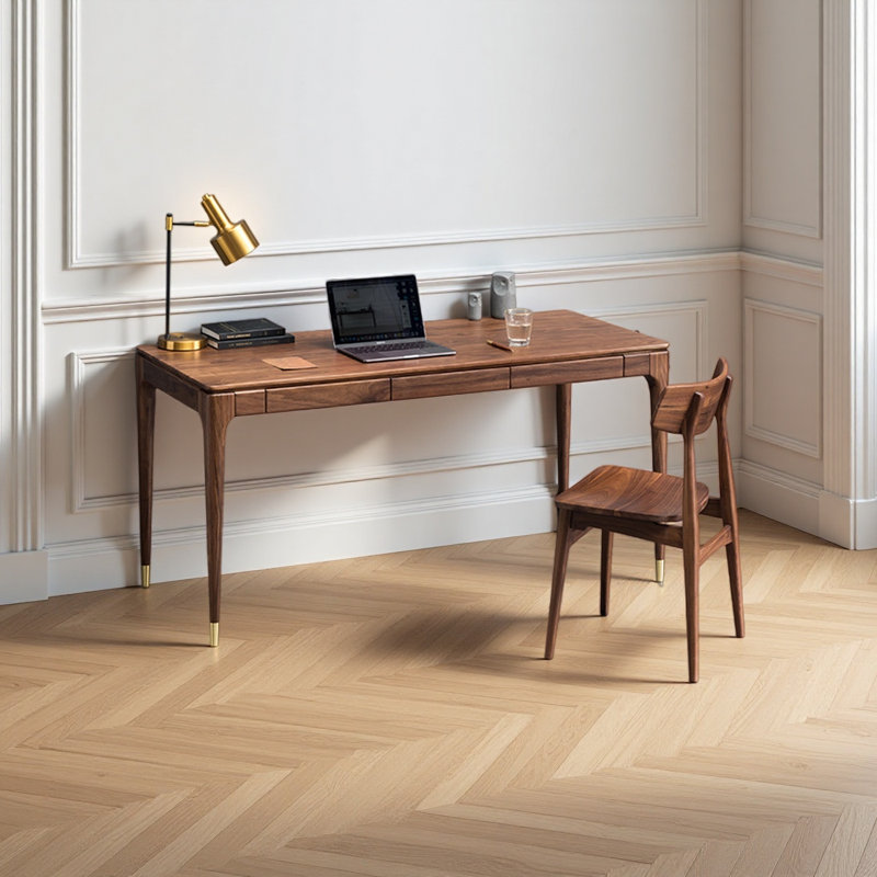 Bureau d'écriture moderne en noyer noir