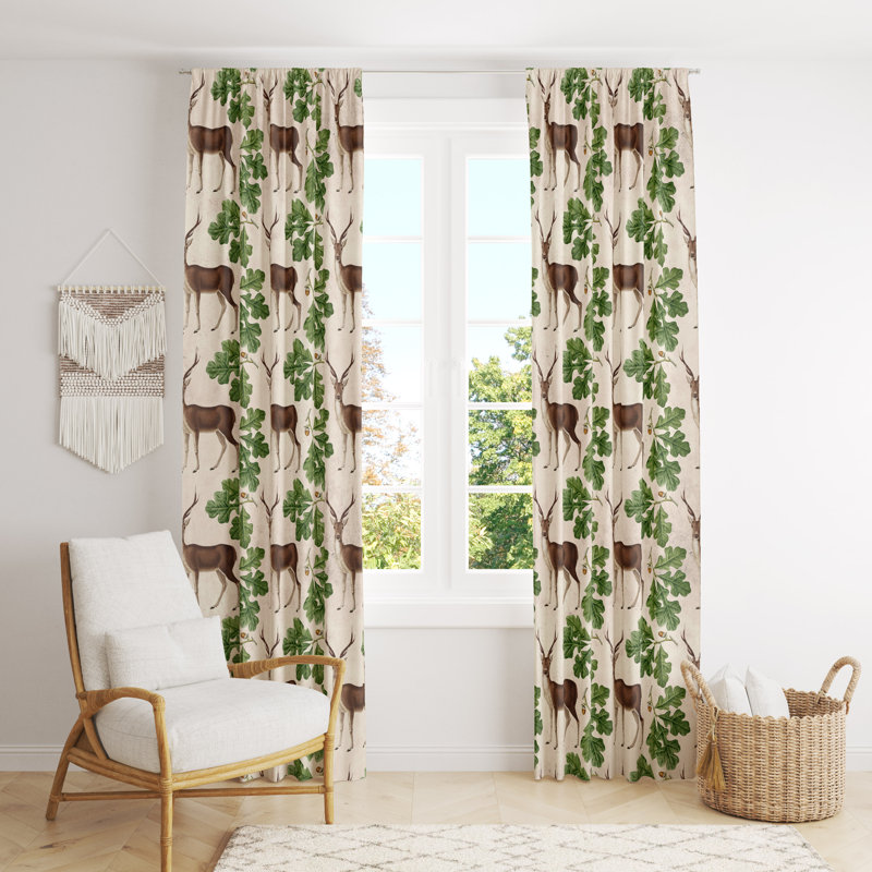 Semi Sheer Curtain, 20" W x 52" L
